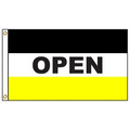 Open 3' x 5' Message Flag with Heading and Grommets